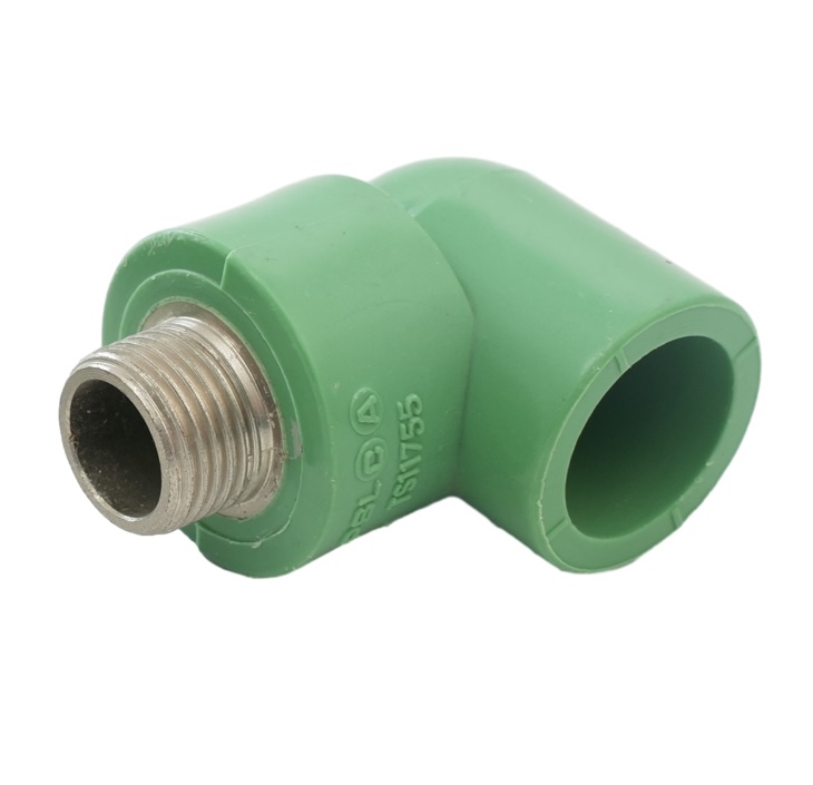 HVAC System PP-R Male Elbow High Pressure Sistema HVAC PP-R Codo macho de alta presión