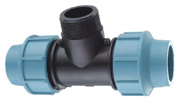 Lightweight PP Reducing Tee for Irrigation Camiseta reductora de PP liviana para riego