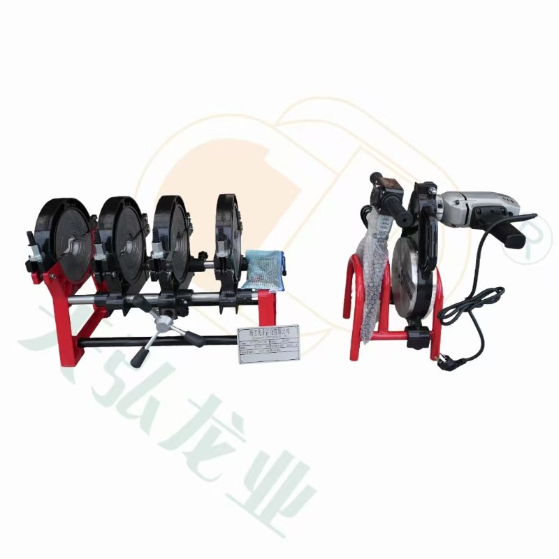 Máquina hidráulica semiautomática de soldadura por fusión en caliente para tuberías de agua de HDPE