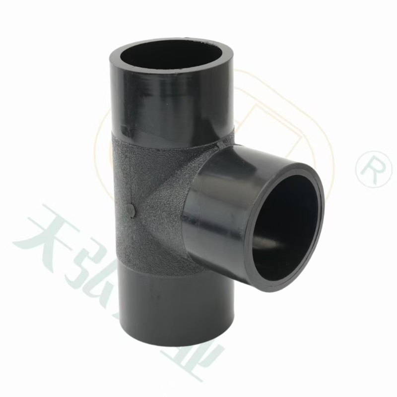 Tee igual de HDPE duradero de 63-630 mm para agua de lluvia