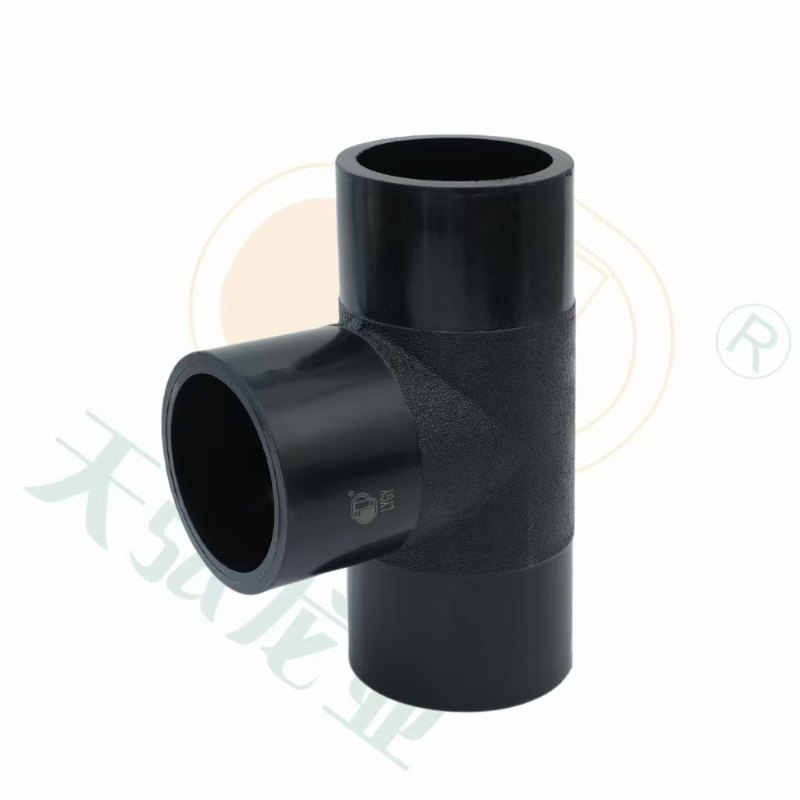 Camiseta reductora duradera de accesorios de suministro de agua de HDPE para conexiones eficientes