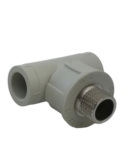 Fontanería Agua Potable Tee Macho PP-R