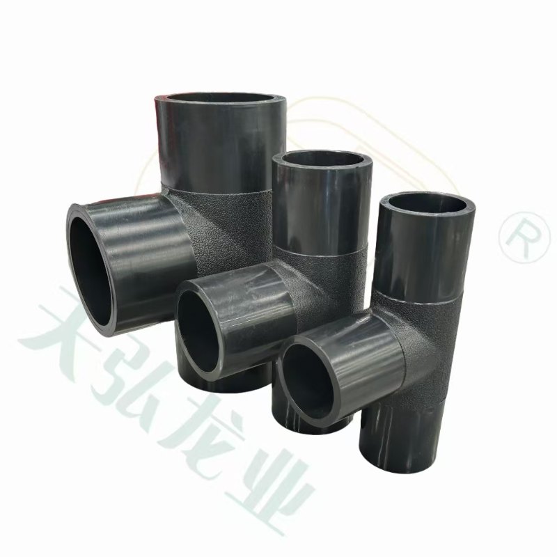 Tee igual de HDPE duradero de 63-630 mm para agua de lluvia